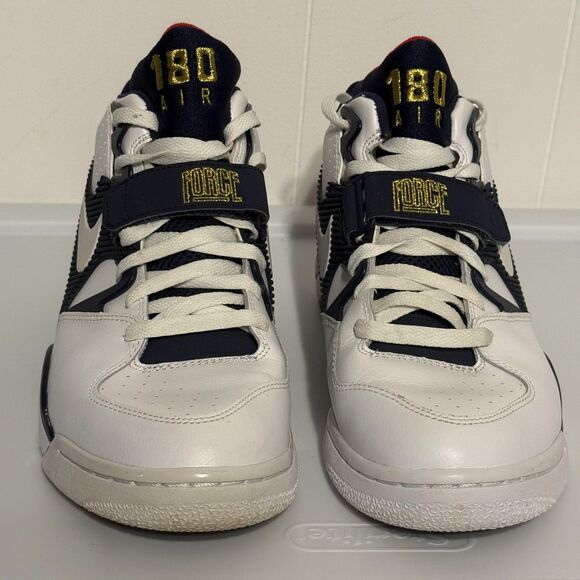 Nike Air Force 180 Shoes Mens Size 11 White Navy Red Olympic Retro Basketball - Picture 8 of 14